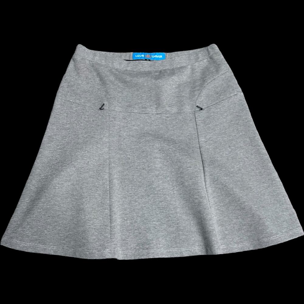 NWOT Light Gray 4 Pocket Stretch Knit Lizzie Driver Golf Skort Size Medium
